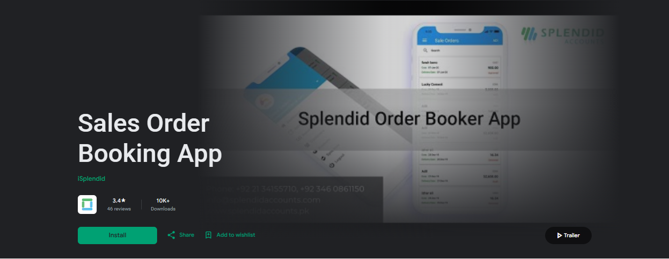 Order Booker screenshot