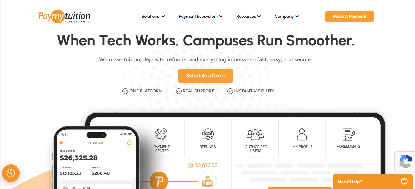 PayMyTuition screenshot